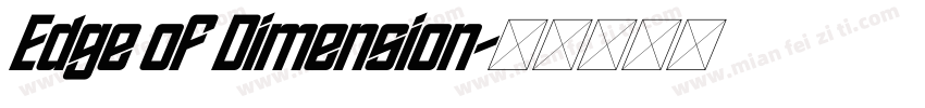 Edge of Dimension字体转换